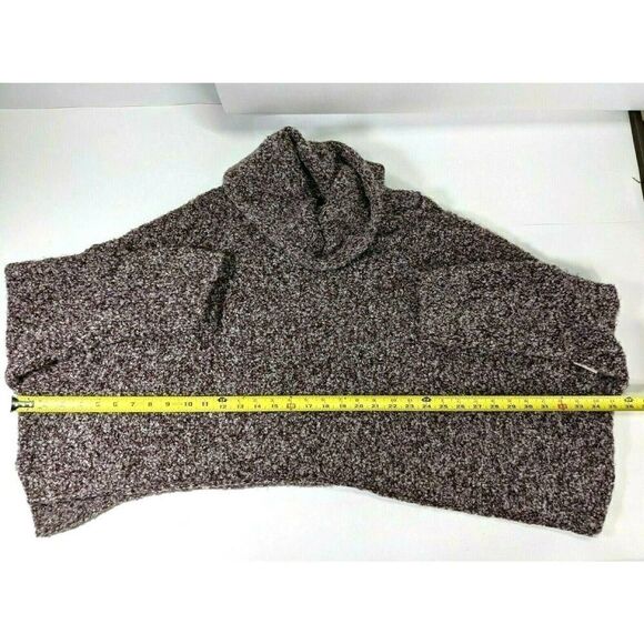 Free People Sweater Medium Cowl Neck BFF Bittersweet Loose Knit Oversized Purple - Picture 10 of 11